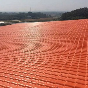 Płyta dachowa z żywicy syntetycznej ASA inny kolor dachu domu mieszkalnego łatwa instalacja